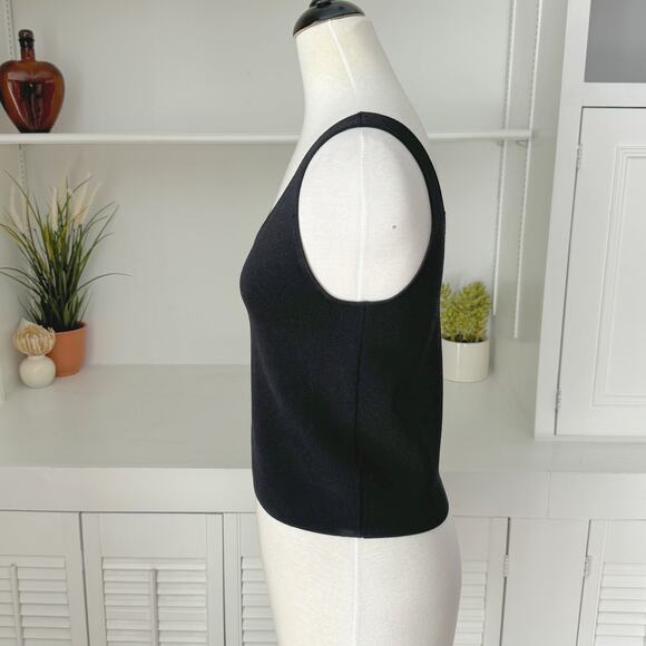 NWT House of Harlow 1960 Black Knit Compression Tank Size M - Picture 3 of 6